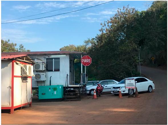Puesto de control fronterizo en Ciudad del Este sobre el R&iacute;o Paran&aacute;, en las inmediaciones de la Triple Frontera