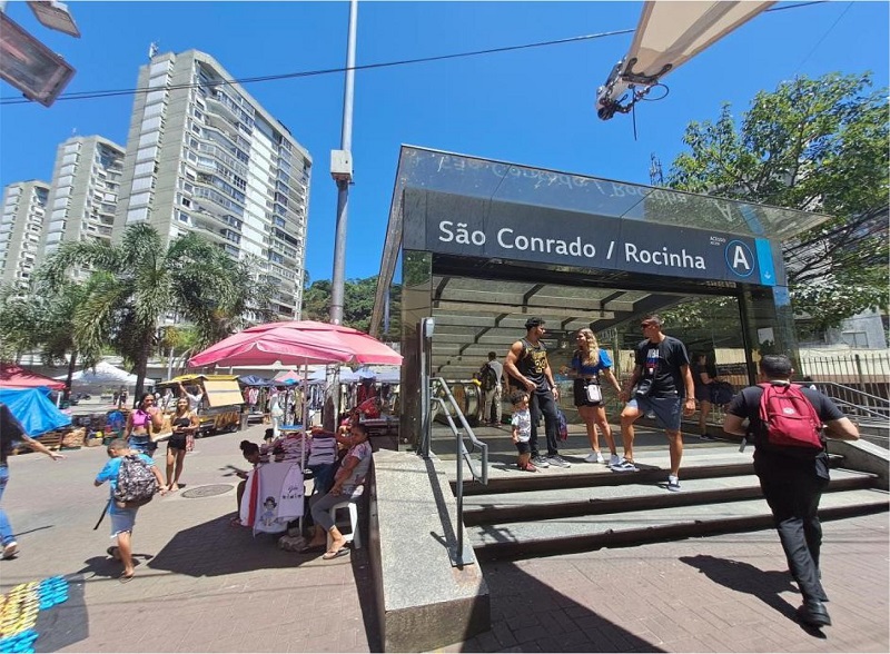 Entrance A to S�o Conrado Station