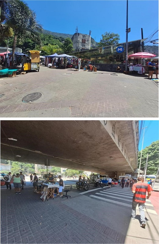 Region around the metro station in October 2023.