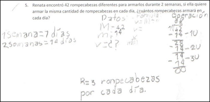 Problema con datos indirectos
