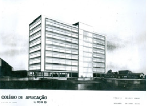 Projeto do prdio do Colgio de Aplicao Fonte: Memria FACED