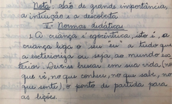 – Ponto de partida das lies concentradas na vida prtica