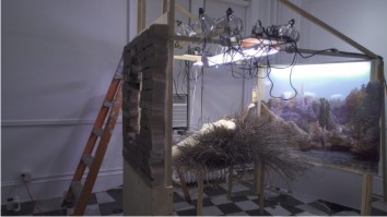 Detalles de la instalación Étant donnés, Marcel Duchamp, (1966)