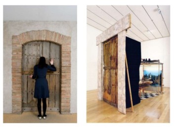 Detalles de la instalación Étant donnés, Marcel Duchamp, (1966)