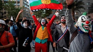 Protestas en Santiago de Chile durante el estallido social de 2019