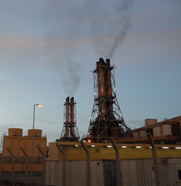 Diesel power plant located in the center of the Guadeloupe
								archipelago.