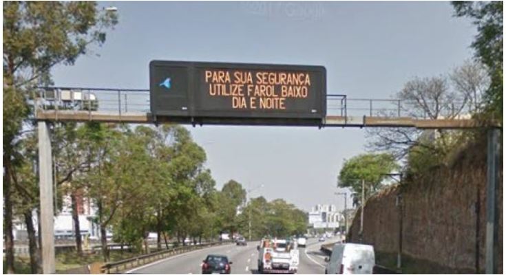 Alert in Anchieta Road in São Paulo, Brazil