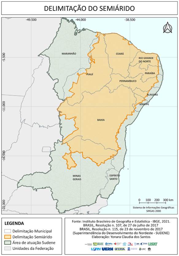 Delimitação do semiárido brasileiro