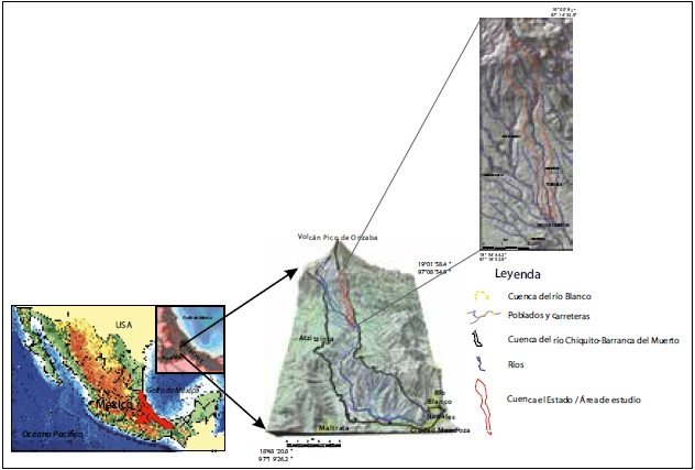  Mapa de localizaci�n del �rea de estudio