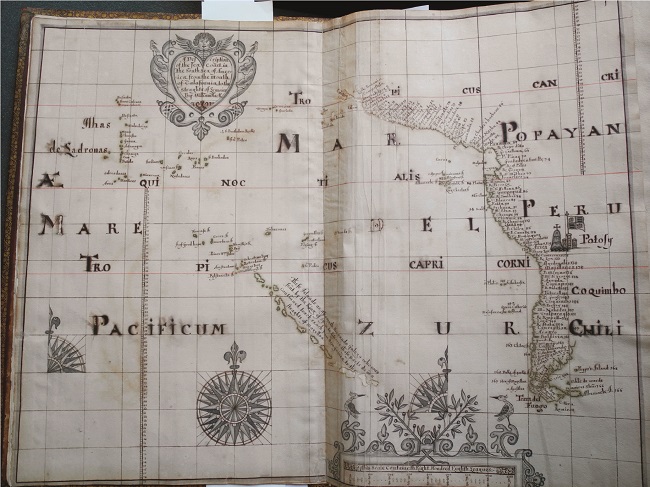 Mare Pacificum (Hack, 1698: s/p John Carter Brown Library Codex Z 6 / 3-SIZE).