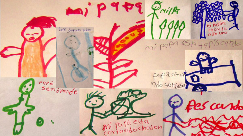 “El trabajo y los lugares de papá”