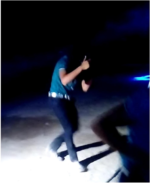 Huapanguero (“putivaquero”) bailando solo. 