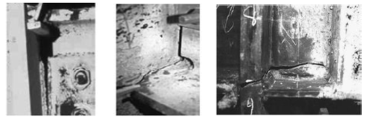 Fallas en las conexiones viga-columna de las
estructuras de acero en Northridge. 