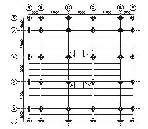 Planta estructural de Edificio#4.