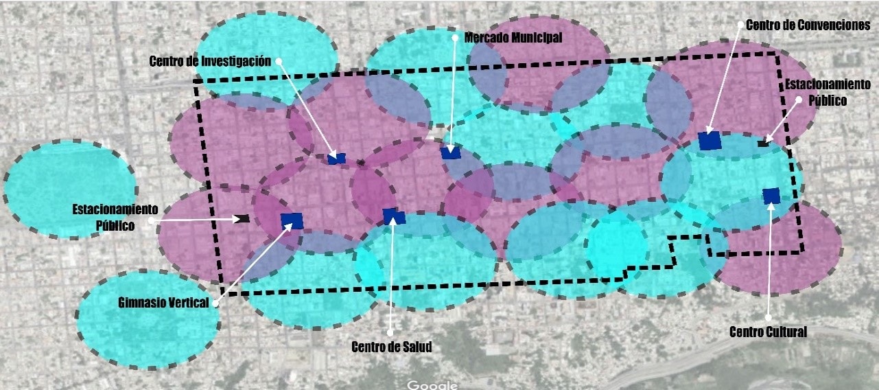 Proyecto: Propuesta de equipamientos urbanos diversificada seg&uacute;n &aacute;mbitos de usos.