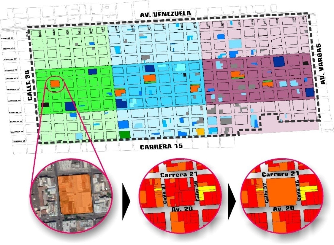Ubicaci&oacute;n geogr&aacute;fica de la primera propuesta habitacional. 