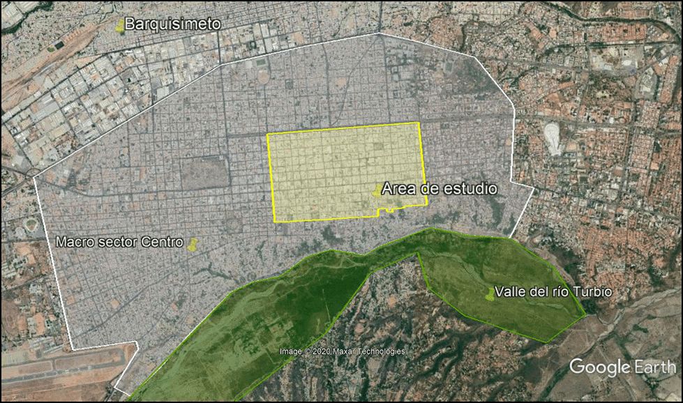 Contexto urbano del &Aacute;rea de estudio.