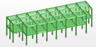Structural model for bamboo Gak.