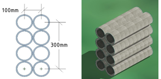 Gak configuration for beams.