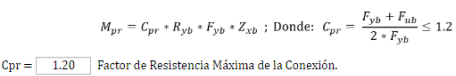 Momento m�ximo probable, Mpr (Kgf.m)