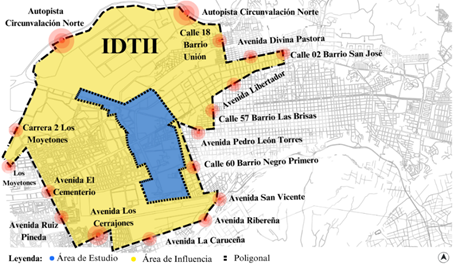 Acercamiento e influencias del Área de Estudio.