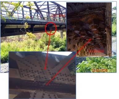 Estado de la uni�n de la armadura con el tablero.