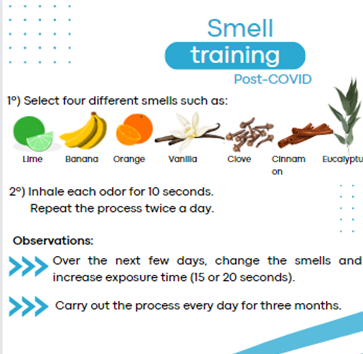 Example of inserting explanatory materials: smell training