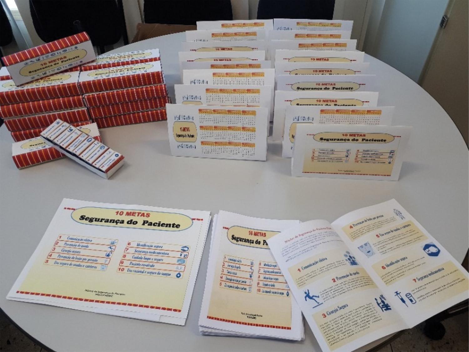 Material de divulgação da campanha “10 Metas – Segurança do Paciente”, 2018.