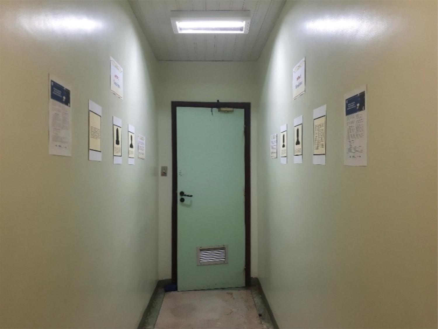 Corredor de sensibilização no Bloco Cirúrgico campanha “10 Metas – Segurança do Paciente”, 2018.