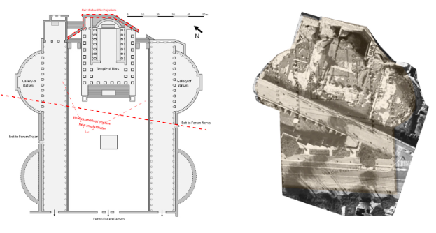 Figure 2. Diagrammatic analysis of the archeological site