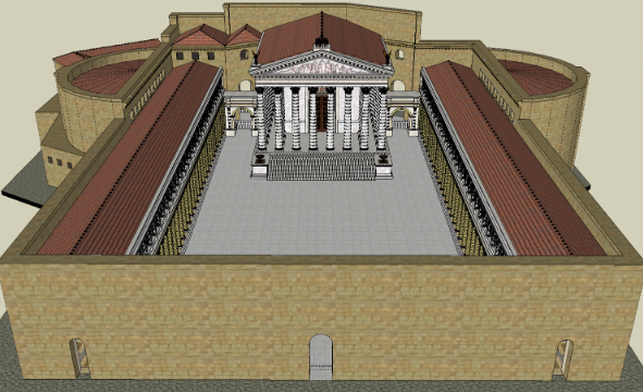 Figure 4. 3D reconstruction of the site