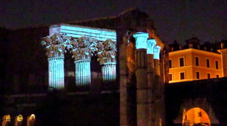 Figure 7. Digital restoration of the materiality of the Corinthian columns: recognition of the significance of the project