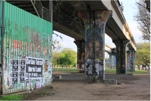 Figura 1. El grafiti como palimpsesto de la memoria de la ciudad