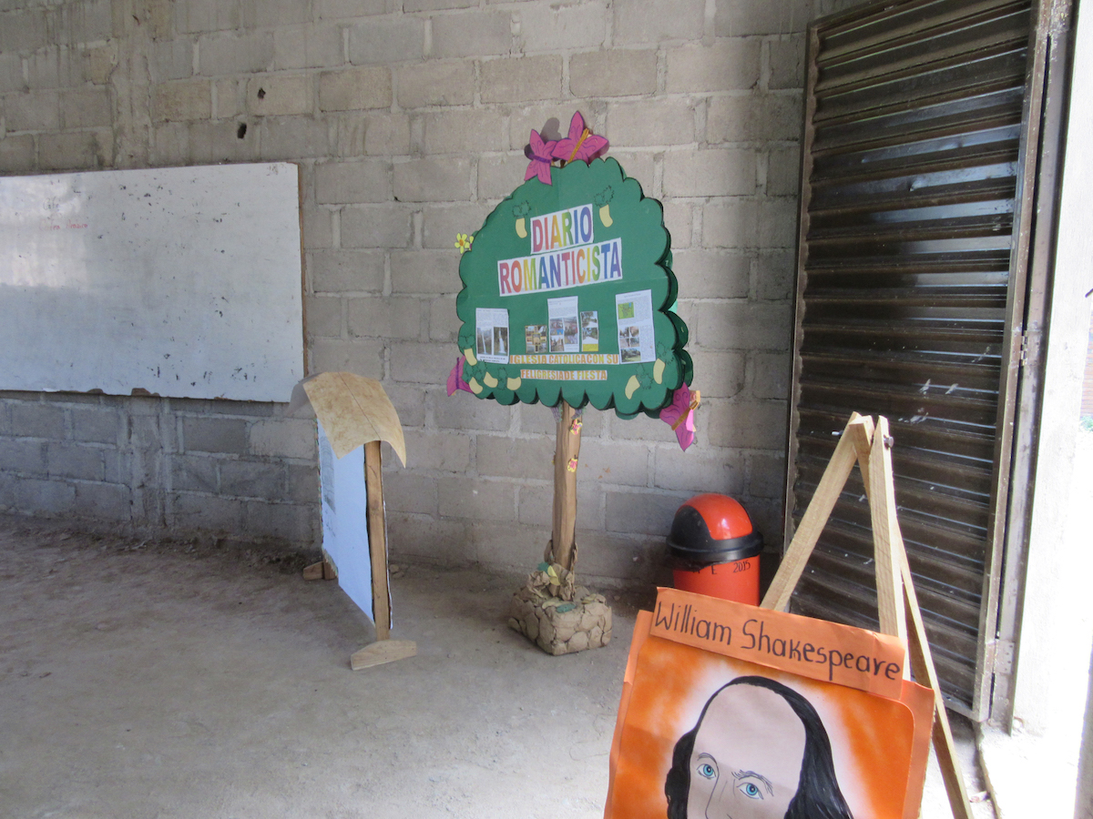 Aula de clases en el colegio A