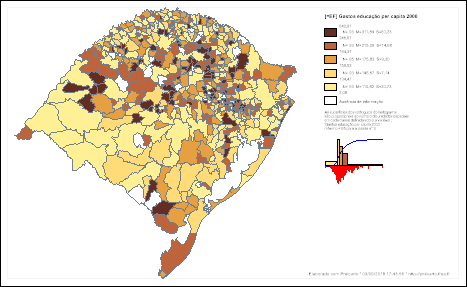 Gastos em educa&ccedil;&atilde;o e cultura per capita 2000