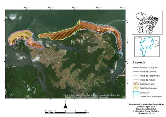 – Qualidade ambiental dos trechos de estudo