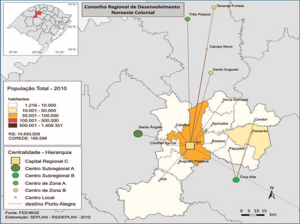 Mapa de Localização do município de Catuípe RS