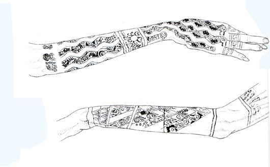 Im&aacute;genes del brazo y antebrazo de la Se&ntilde;ora de Cao.