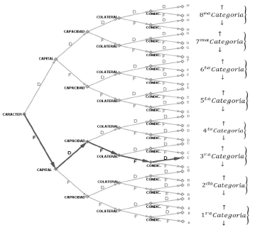 Grafo ruta de aplicacin de la tcnica de las 5C