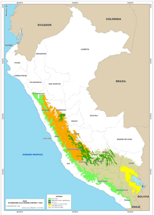 Study area international vicuna fiber trade and its benefit sharing.