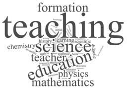 Word cloud with the 50 most used expressions in the keywords of the 3014 articles of science and mathematics education analyzed from 1994 to 2018