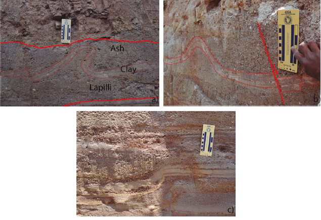 Folds and slumps in TRSPA1, caused by seismic shock (ESI2007-VII).