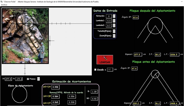 Pantalla principal del programa ChevronASv1.