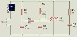Circuito de control de velocidad para los motores AC
