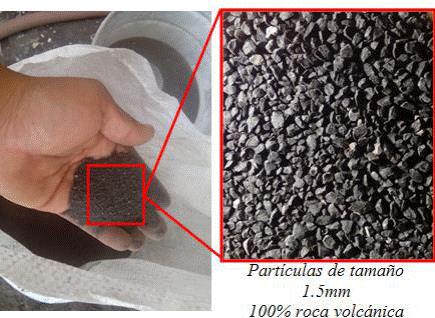 Material abrasivo mineral para rociado a presión