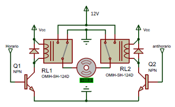 Circuito de control motor sujetador.