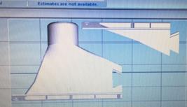 Modelado del ducto en el software de la Impresora en 3D.