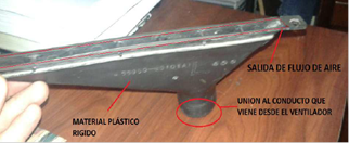 Ducto de Aire, Camioneta Toyota Stout 2200.