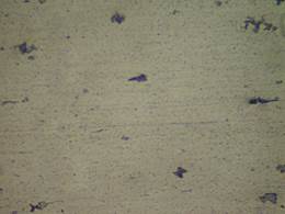 Microfotografía de material soldado a una velocidad de avance de 300mm/min.