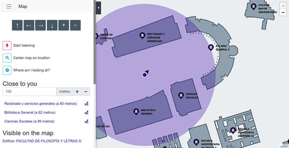 Image showing the home page of the application